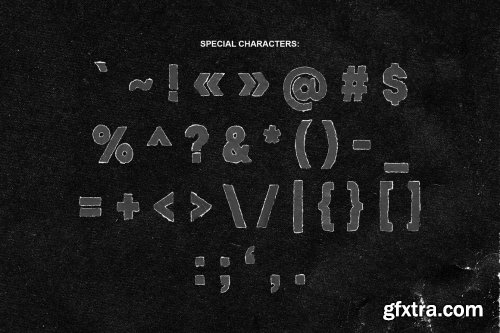 CreativeMarket - TORN PNG LETTERS PACK 6110497