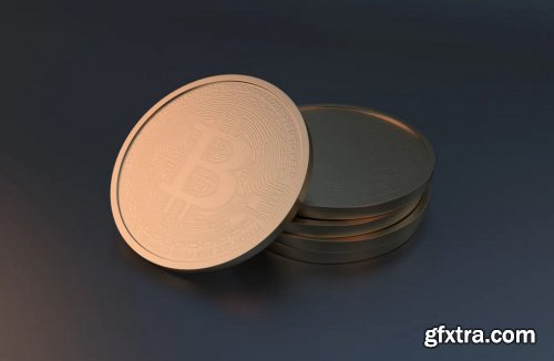 Golden Coin Mockup