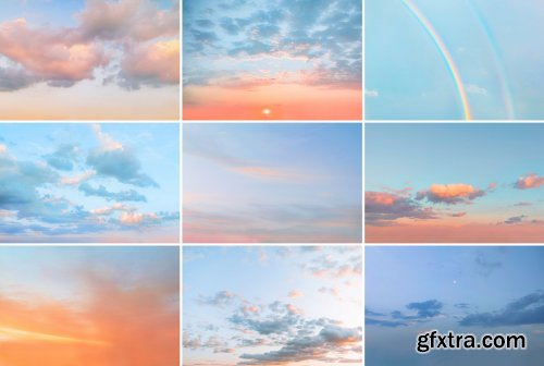 CreativeMarket - 30 Dreamy Pastel Sky Overlays 6252243