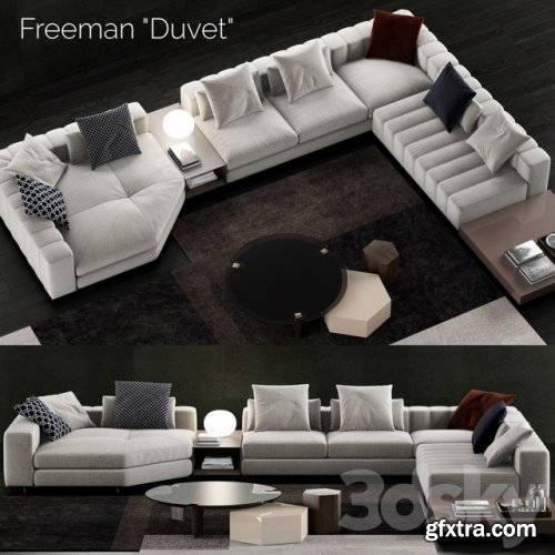 Minotti Freeman Duvet Sofa