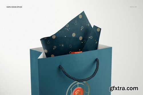 CreativeMarket - Jewelry Wrapping Tissue Paper Mockup 6142965