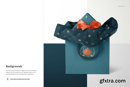 CreativeMarket - Jewelry Wrapping Tissue Paper Mockup 6142965