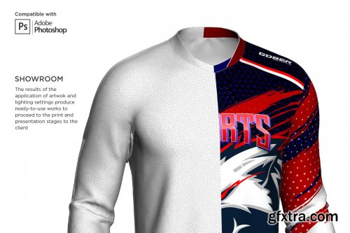 CreativeMarket - 3D Double V Neck Jersey Mockup 6499270