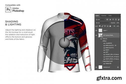 CreativeMarket - 3D Double V Neck Jersey Mockup 6499270