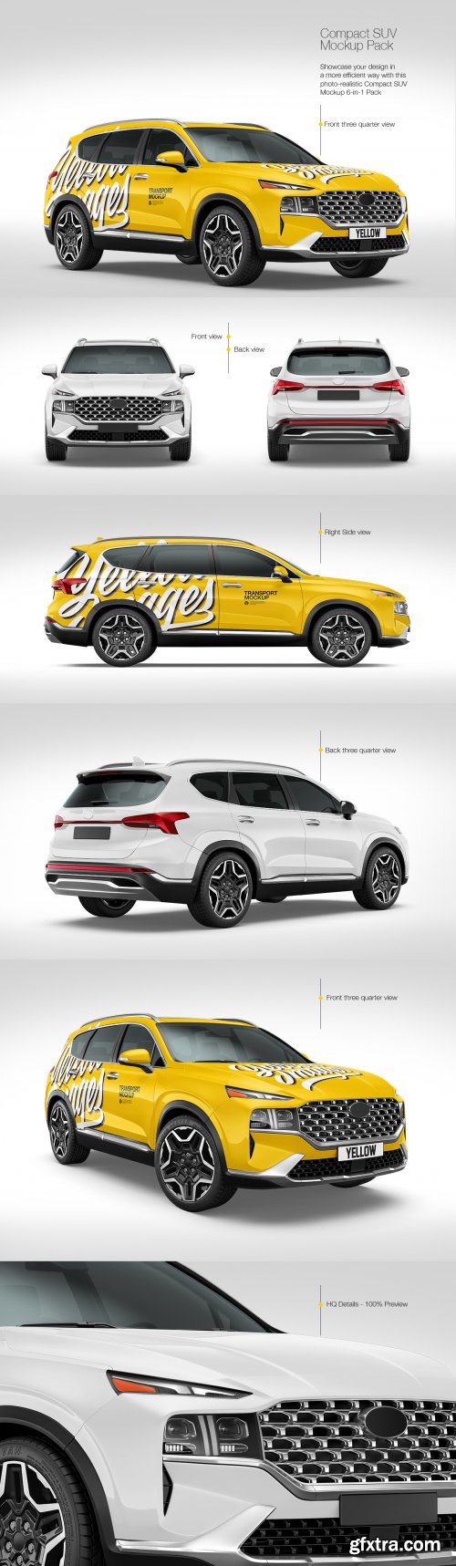 Compact SUV Mockup Pack 90377