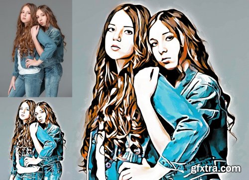 CreativeMarket - Comic Effect Photoshop Action 5183708