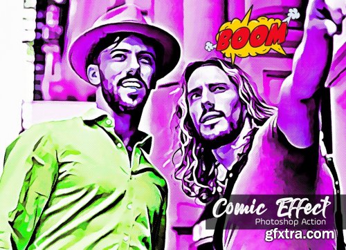 CreativeMarket - Comic Effect Photoshop Action 5183708