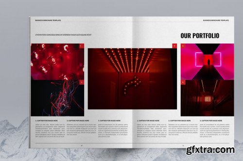 Red Business Brochure Layout