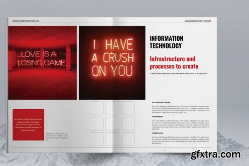 Red Business Brochure Layout