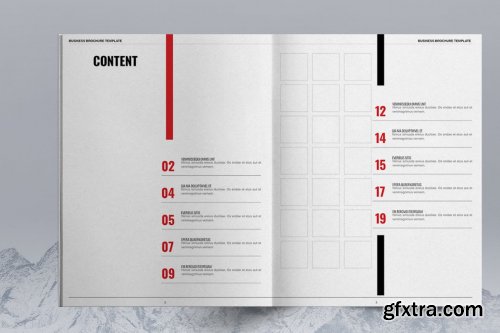 Red Business Brochure Layout