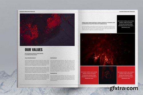 Red Business Brochure Layout