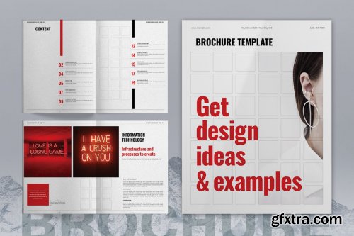 Red Business Brochure Layout