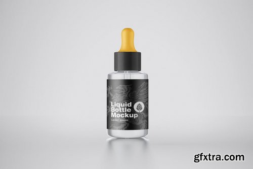 Glass Dropper Bottle Mockup