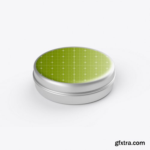 Colored Metal Tin Mockup