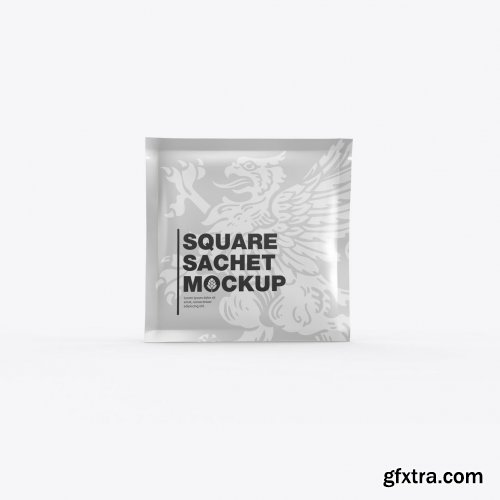 Square Sachet Mockup