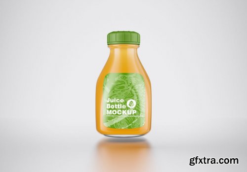 Plastic Juice Bottle Mockup