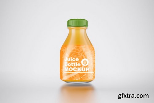 Plastic Juice Bottle Mockup