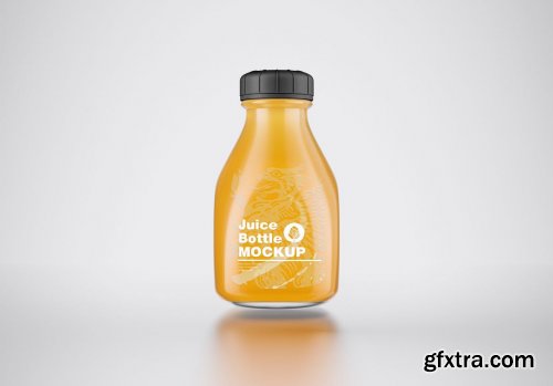 Plastic Juice Bottle Mockup