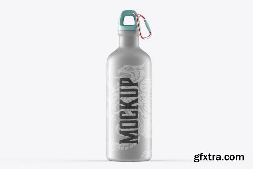 Metallic Thermo Bottle Mockup