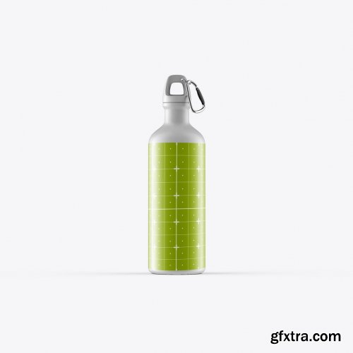 Metallic Thermo Bottle Mockup