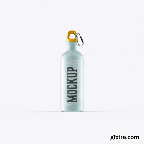 Metallic Thermo Bottle Mockup