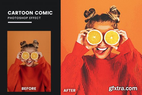 Cartoon Comic Book Photoshop Effect