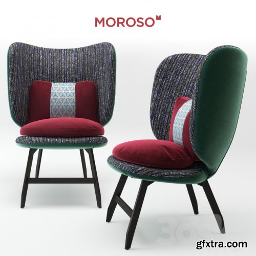 Ariel Small Armchair & Ayub Armchair by Moroso