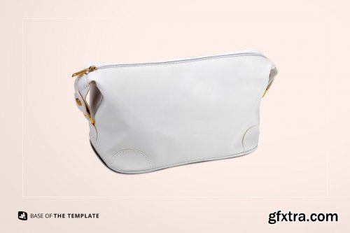 CreativeMarket - Leather Makeup Bag Mockup 6238529