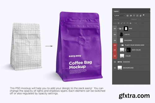 CreativeMarket - Coffee Bag PSD Mockups 6024410