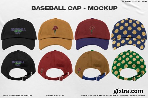 CreativeMarket - Baseball Cap - Mockup 6491519