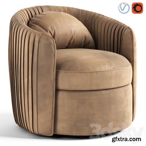 Fantasia Indigo Swivel Armchair