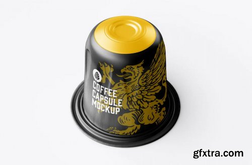 Glossy Coffee Capsule Mockup