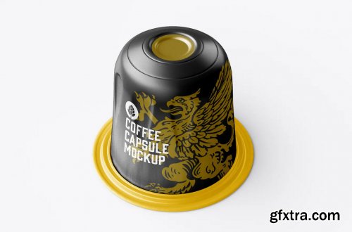 Glossy Coffee Capsule Mockup