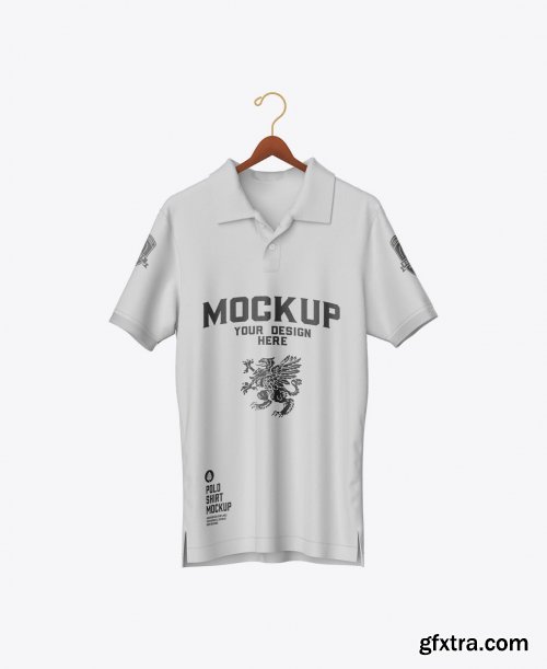 Men's Short Sleeve Polo Shirt Mockup