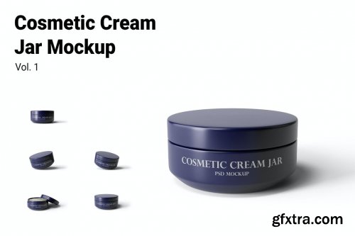 Cosmetic Cream Jar Mockup Vol.1