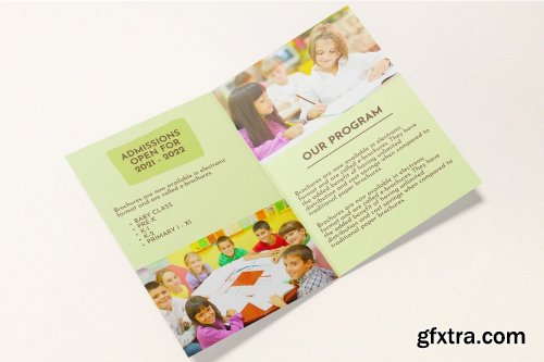 A6 Bifold Brochure Mockups