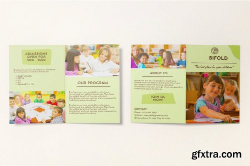 A6 Bifold Brochure Mockups