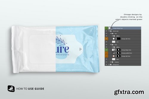 CreativeMarket - Disposable Wipes Packaging Mockup 5180083