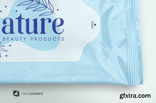 CreativeMarket - Disposable Wipes Packaging Mockup 5180083