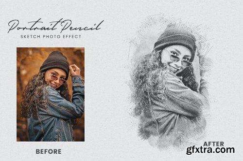 Portrait Pencil Sketch Photo Effect