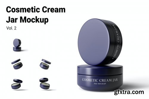 Cosmetic Cream Jar Mockup Vol.2