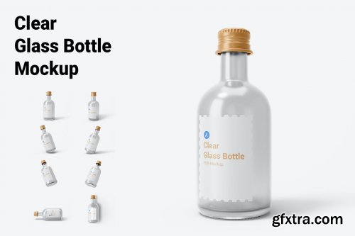 Clear Glass Drink Bottle With Aluminium Screw Cap