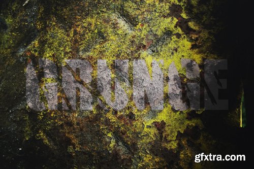 Grunge text effect on wall