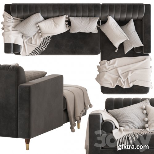 Cult Furniture Belgravia Sofa with Corner Chair