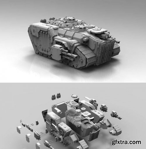 Prowler Heavy Battle Tank – 3D Print Model