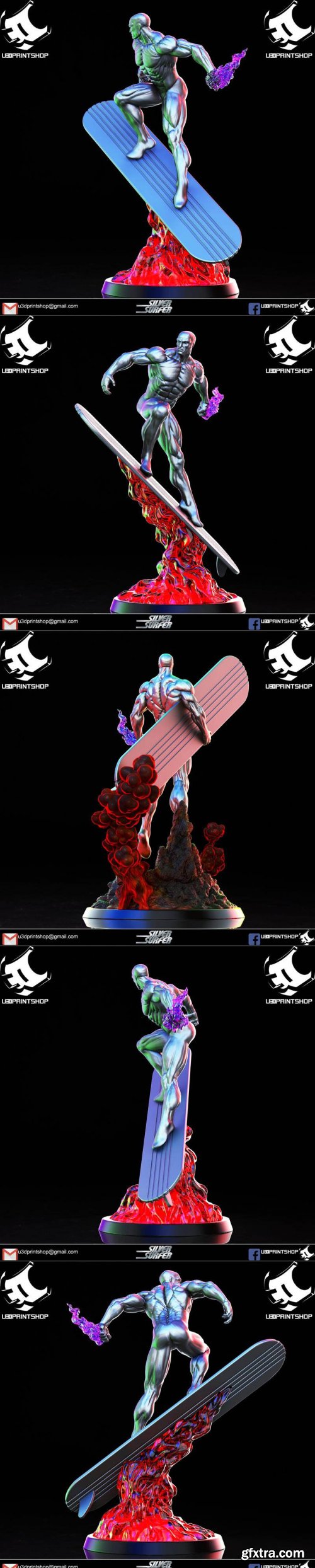 Silver Surfer version 1 and 2 – 3D Print Model