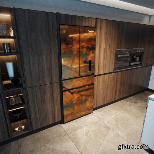 Kitchen Interior Model by Quang Hoa