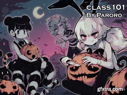 Class101 - Create Cute with a Touch of Dark Anime Illustrations By Paroro