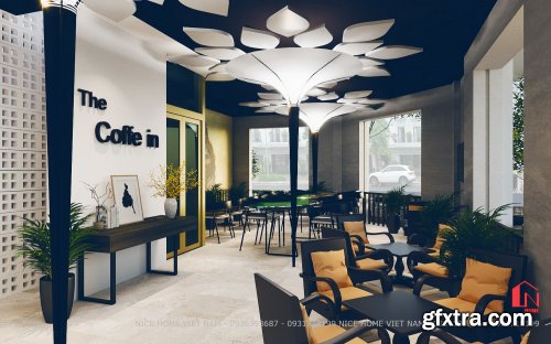 Interior Coffee Model by Nguyen Quang 