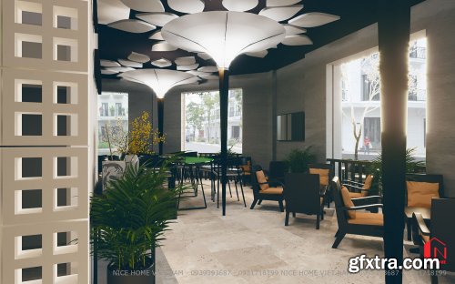 Interior Coffee Model by Nguyen Quang 